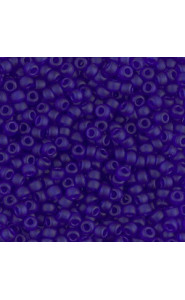 Miyuki rocailles Perlen 8/0 - Matte transparent cobalt 8-151F